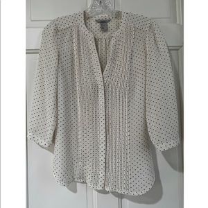 H&M Sheer Dotted Blouse